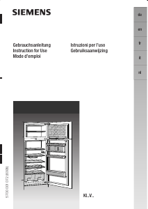 Mode d’emploi Siemens KI24V470 Réfrigérateur combiné