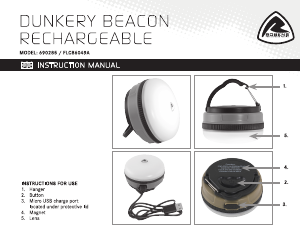 Mode d’emploi Robens Dunkery Beacon Rechargeable Lampe