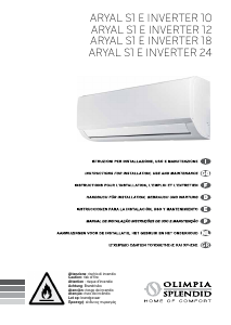 Εγχειρίδιο Olimpia Splendid Aryal S1 E Inverter 18 Κλιματιστικό