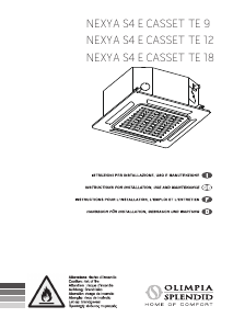 Manual Olimpia Splendid Nexya S4 E CASSETT TE 18 Air Conditioner