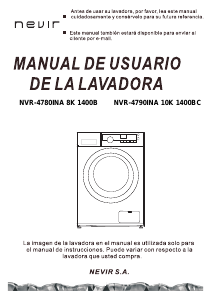 Manual de uso Nevir NVR-4780INA 8K 1400B Lavadora