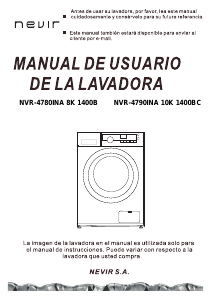 Manual de uso Nevir NVR-4790INA 10K 1400BC Lavadora