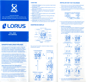 Handleiding Lorus R2303HX9 Horloge