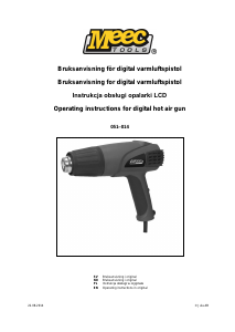 Bruksanvisning Meec Tools 051-014 Varmepistol