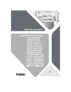 Εγχειρίδιο Haier HTW7720DNMP(UK) Ψυγειοκαταψύκτης