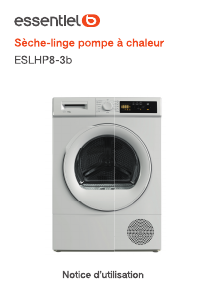 Mode d’emploi Essentiel B ESLHP8-3b Sèche-linge