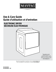 Mode d’emploi Maytag MEDB955FC Sèche-linge