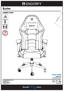 説明書 Endorfy EY8A004 Scrim 事務用椅子