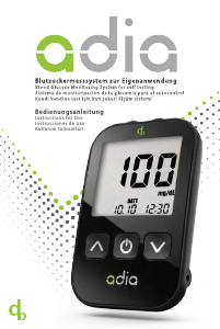 Manual Adia D48541 Blood Glucose Monitor