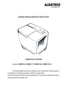 Manual Albatros WMS 7.7 Mașină de spălat