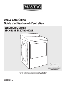 Mode d’emploi Maytag MGDB755DW Sèche-linge