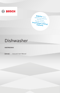 Manual Bosch SGV78C53UC Dishwasher