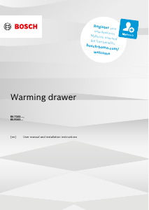 Manual Bosch BIC7101B1A Warming Drawer