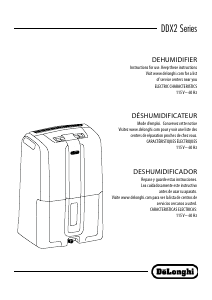 Manual DeLonghi DDX250PEF Dehumidifier