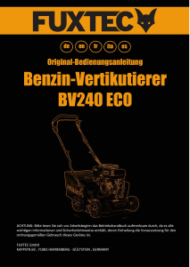 Manual de uso Fuxtec FX-BV240ECO Escarificador