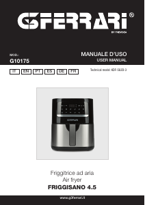 Mode d’emploi G3 Ferrari G10175 Friggisano 4.5 Friteuse