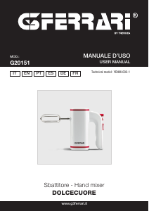 Bedienungsanleitung G3 Ferrari G20151 Dolcecuore Handmixer