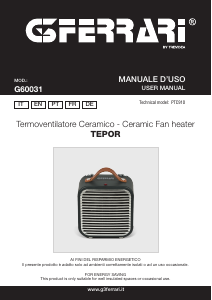 Manual G3 Ferrari G60031 Tepor Heater