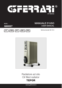 Manual G3 Ferrari G60027 Tepor Heater