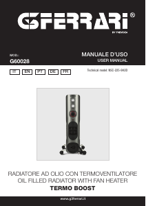 Manuale G3 Ferrari G60028 Termo Boost Termoventilatore