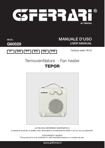 Manual G3 Ferrari G60029 Tepor Heater