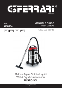 Mode d’emploi G3 Ferrari G90034 Fusto 30L Aspirateur