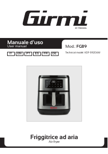 Manual de uso Girmi FG89 Freidora