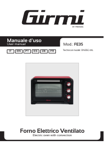 Manuale Girmi FE35 Forno