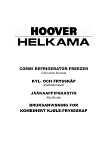 Bruksanvisning Hoover-Helkama HHJP 3071 Kjøle-fryseskap