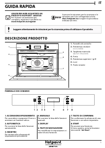 Manuale Hotpoint MP 776 BMI HA Microonde