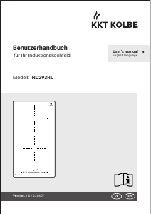 Handleiding KKT Kolbe IND293RL Kookplaat