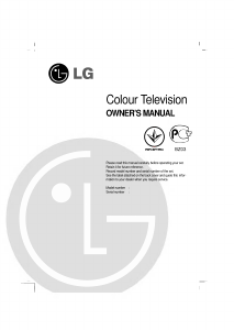 Manual LG 29FS2RLX-TR Television