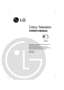 Manual LG 29CC2RL Television