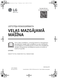 Rokasgrāmata LG F4WV328S2TU Veļas mašīna