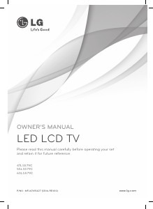 Manual LG 47LS579C LED Television