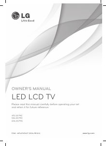 Manual LG 55LS579C LED Television