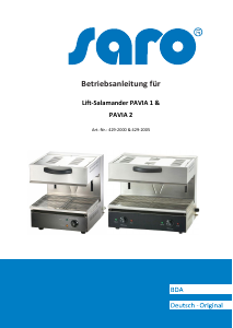 Bedienungsanleitung Saro PAVIA 2 Toaster