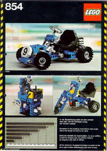 Kullanım kılavuzu Lego set 854 Technic Go Kart