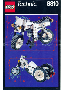 Mode d’emploi Lego set 8810 Technic Dirt bike