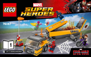 Manuale Lego set 76067 Super Heroes L'abbattimento dell'autocisterna