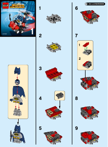 Mode d’emploi Lego set 76069 Super Heroes Mighty Micros Batman contre Killer Moth