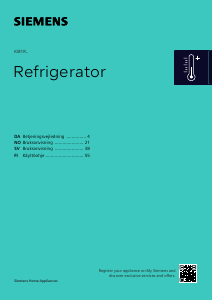 Brugsanvisning Siemens KI81RNSE0 Køleskab