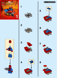 Instrukcja Lego set 76071 Super Heroes Mighty Micros Spider-Man kontra Scorpion
