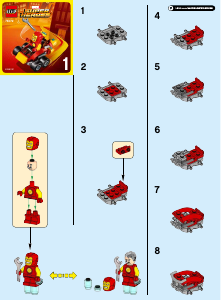 Manuál Lego set 76072 Super Heroes Mighty Micros: Iron Man vs. Thanos