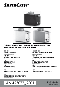 Instrukcja SilverCrest IAN 425076 Toster