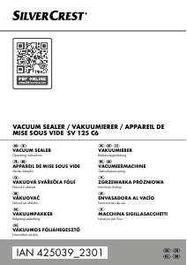 Manual SilverCrest IAN 425039 Vacuum Sealer