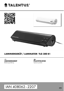 Priručnik Talentus TLG 300 B1 Laminator