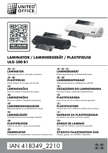 Mode d’emploi United Office IAN 418349 Plastifieuse