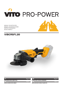 Manual Vito VIBCRSFL20 Angle Grinder