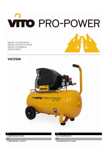 Manual de uso Vito VICO50A Compresor